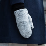 Camila – fluffy mittens with faux lamb fur lining and adjustable cuff - Schwartz & von Halen - US - 7