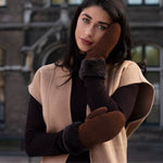 Beauvoire - suede mittens with luxurious sheep fur lining - Schwartz & von Halen - US - 8