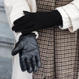 Nora - sheepskin leather gloves with faux fur lining & touchscreen feature  - Schwartz & von Halen - US - 10