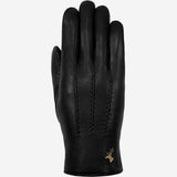 Alessandra (black) - goatskin leather gloves with lambswool lining & touchscreen feature - Schwartz & von Halen - US - 1