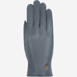 Ivy (grey) – sheepskin leather gloves with wool/cashmere lining & touchscreen feature  - Schwartz & von Halen - US - 1