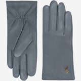 Ivy (grey) – sheepskin leather gloves with wool/cashmere lining & touchscreen feature  - Schwartz & von Halen - US - 2