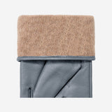 Ivy (grey) – sheepskin leather gloves with wool/cashmere lining & touchscreen feature