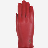 Ivy (red) – sheepskin leather gloves with wool/cashmere lining & touchscreen feature  - Schwartz & von Halen - US - 1