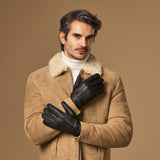 Charles – luxurious American deerskin leather gloves with warm cashmere lining