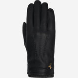 Columbus (black) – luxurious deerskin (American deerskin) leather gloves with warm wool lining - Schwartz & von Halen - US - 1