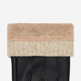 Columbus (black) – luxurious deerskin (American deerskin) leather gloves with warm wool lining - Schwartz & von Halen - US - 3