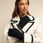 Women’s Black Suede Leather Gloves Elizabeth - Schwartz & von Halen® UK - Premium Leather Gloves - 8