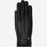 Emily (black) – deerskin (American deerskin) leather gloves with warm wool lining - Schwartz & von Halen - US - 1