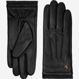 Emily (black) – deerskin (American deerskin) leather gloves with warm wool lining - Schwartz & von Halen - US - 2