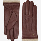 Emily (brown) – deerskin (American deerskin) leather gloves with warm wool lining - Schwartz & von Halen - US - 2