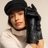 Emma - extra-long sheepskin leather gloves with wool/cashmere lining & touchscreen feature - Schwartz & von Halen - US - 5