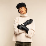 Emma - extra-long sheepskin leather gloves with wool/cashmere lining & touchscreen feature - Schwartz & von Halen - US - 7