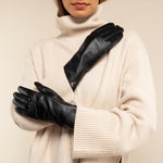 Emma - extra-long sheepskin leather gloves with wool/cashmere lining & touchscreen feature - Schwartz & von Halen - US - 8