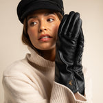 Emma - extra-long sheepskin leather gloves with wool/cashmere lining & touchscreen feature - Schwartz & von Halen - US - 12