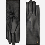 Emma - extra-long sheepskin leather gloves with wool/cashmere lining & touchscreen feature