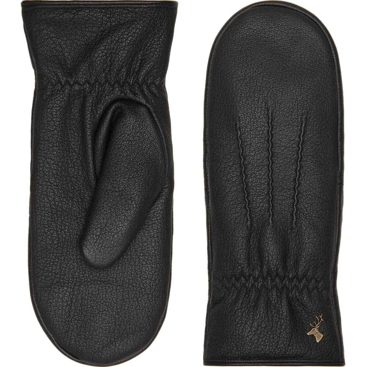Leather Mittens Women Black Eva - Schwartz & von Halen® - Premium Leather Gloves - 2