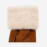 Giocante - suede leather gloves with luxurious sheep fur lining