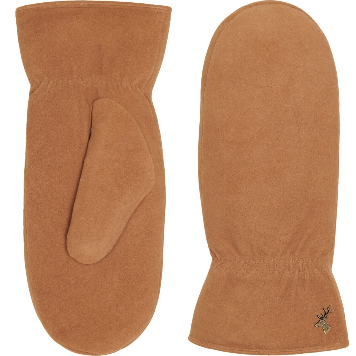 Suede Leather Mittens Camel Hailey - Schwartz & von Halen® - Premium Leather Gloves - 2