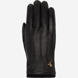 Harvey (black) - goatskin leather gloves with luxurious wool lining & touchscreen feature - Schwartz & von Halen - US - 1