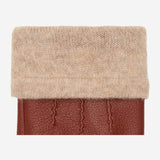 Harvey (cognac) - goatskin leather gloves with luxurious wool lining & touchscreen feature