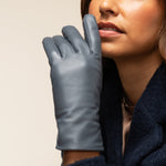 Leather Gloves Grey Women Alison - Schwartz & von Halen® UK - Premium Leather Gloves - 11