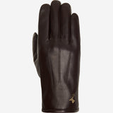 Jake (dark brown) - sheepskin gloves with warm fleece lining & touchscreen feature  - Schwartz & von Halen - US - 1