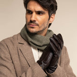 Dark Brown Leather Gloves Men Jake - Schwartz & von Halen® - Premium Leather Gloves - 5