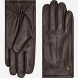 Jake (dark brown) - sheepskin gloves with warm fleece lining & touchscreen feature  - Schwartz & von Halen - US - 2