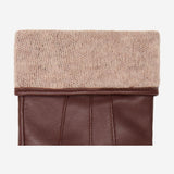 James (brown) - classic sheepskin leather gloves with luxurious cashmere lining & touchscreen feature