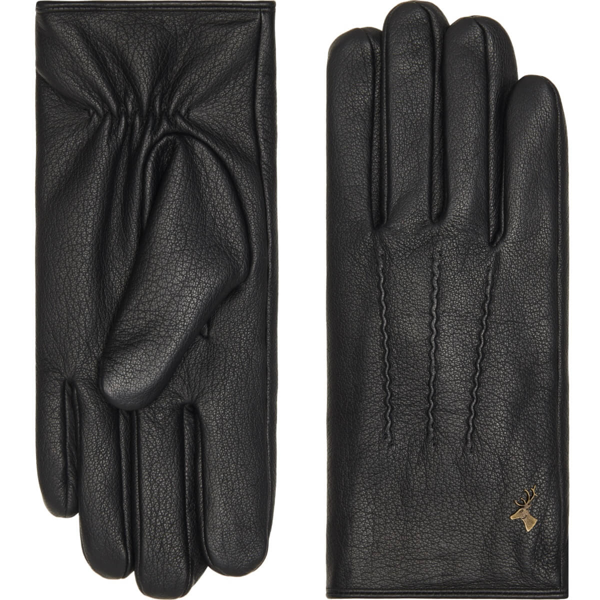 Black Leather Gloves Men Jaxon - Schwartz & von Halen® - Premium Leather Gloves - 2