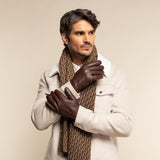 Brown Leather Gloves Men Jaxon - Schwartz & von Halen® - Premium Leather Gloves - 5