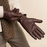 Brown Leather Gloves Men Jaxon - Schwartz & von Halen® - Premium Leather Gloves - 11
