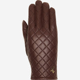 Kira (brown) - sheepskin leather gloves with wool/cashmere lining & touchscreen feature  - Schwartz & von Halen - US - 1