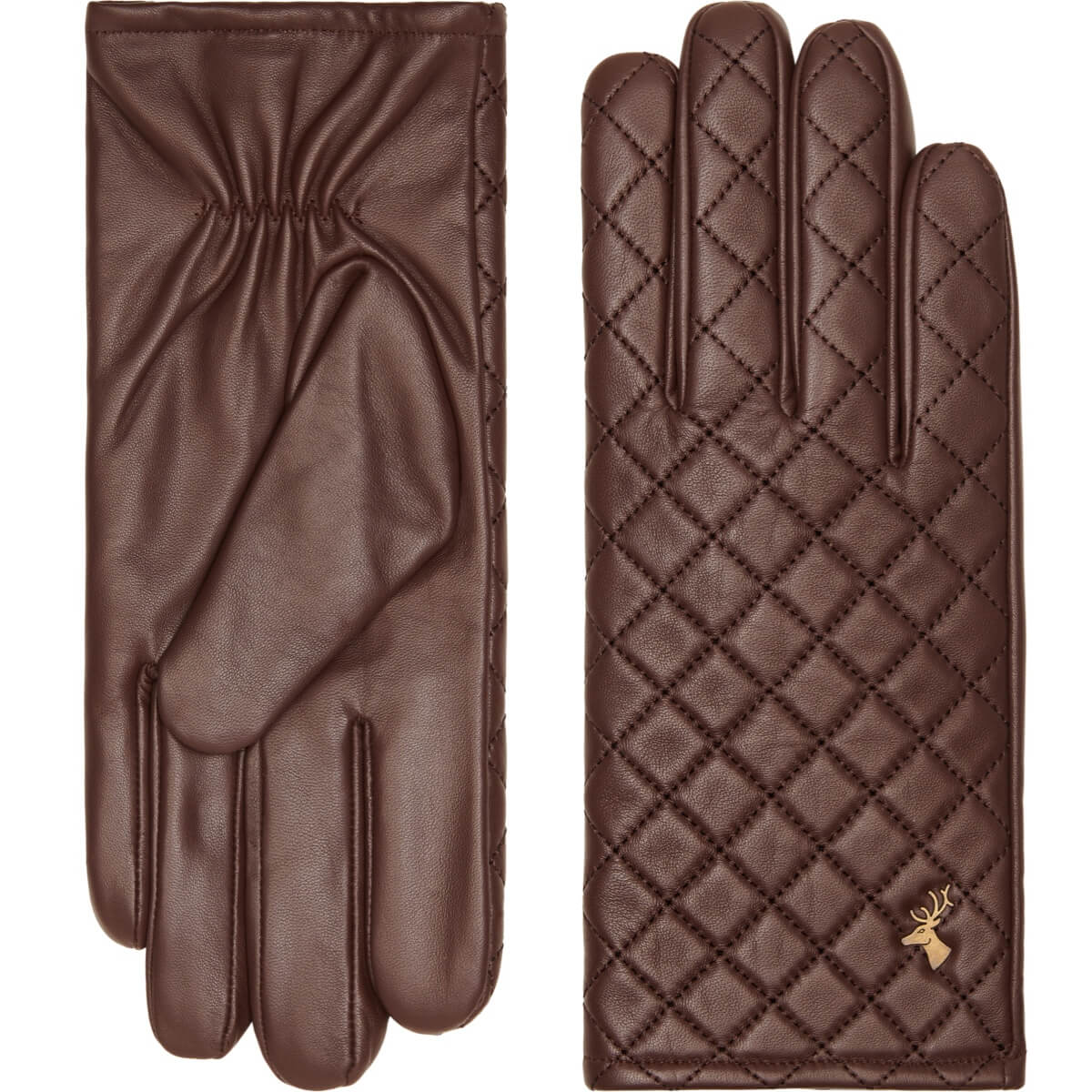 Brown Leather Gloves Women Kira - Schwartz & von Halen® - Premium Leather Gloves - 2