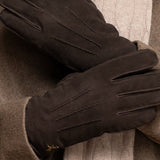 Suede Leather Gloves Brown Matthew - Schwartz & von Halen® - Premium Leather Gloves - 11