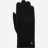 Matthew (black) - suede goatskin leather gloves with luxurious sheep fur lining  - Schwartz & von Halen - US - 1