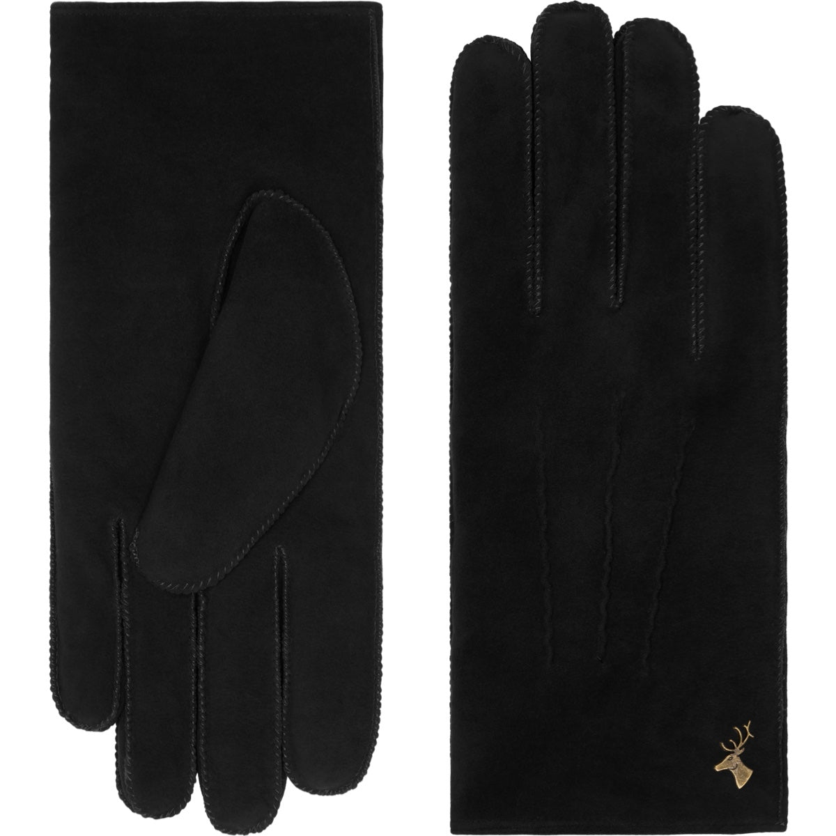 Suede Leather Gloves Black Matthew - Schwartz & von Halen® - Premium Leather Gloves - 2