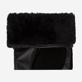 Nora - sheepskin leather gloves with faux fur lining & touchscreen feature