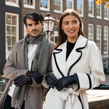 Sheepskin Women's Leather Gloves Black Olivia - Schwartz & von Halen® UK - Premium Leather Gloves - 8