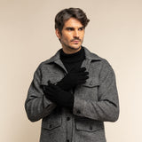 Suede Leather Gloves Black Men Rex - Schwartz & von Halen® - Premium Leather Gloves - 5
