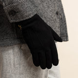 Suede Leather Gloves Black Men Rex - Schwartz & von Halen® - Premium Leather Gloves - 6