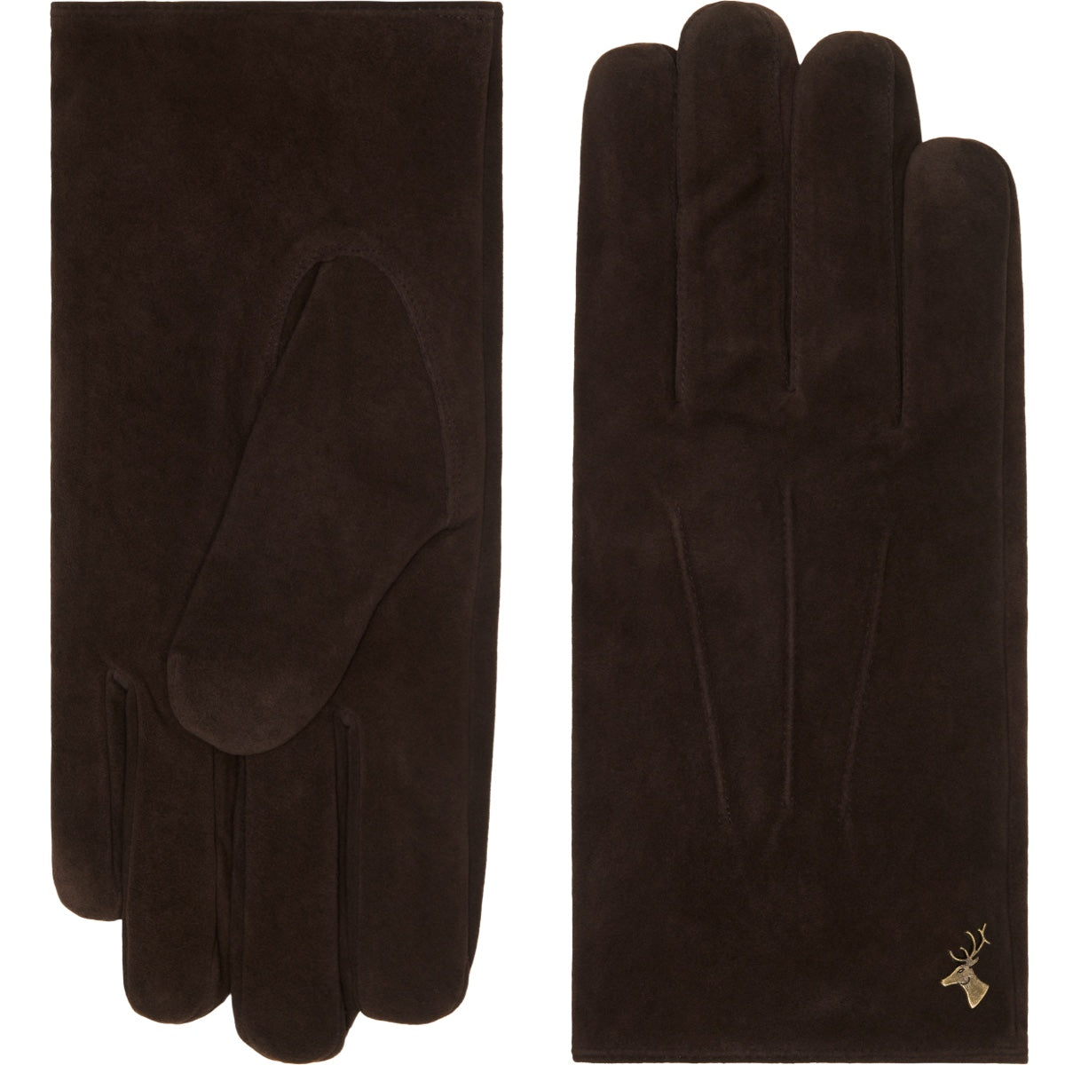 Suede Leather Gloves Brown Men Rex - Schwartz & von Halen® - Premium Leather Gloves - 2