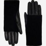 Riley – sheepskin leather gloves with knit cuff and touchscreen feature