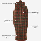 Rosie - sheepskin leather gloves with fleece lining & touchscreen feature