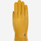 Ivy (yellow) - sheepskin leather gloves with wool/cashmere lining & touchscreen feature  - Schwartz & von Halen - US - 1