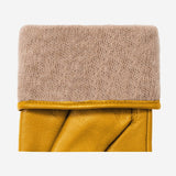 Ivy (yellow) - sheepskin leather gloves with wool/cashmere lining & touchscreen feature  - Schwartz & von Halen - US - 3