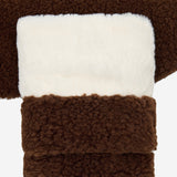 Sophia (brown) - Ultra-soft teddy mittens with warm faux fur lining