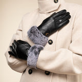 Luxury Leather Gloves Black Women Vera - Schwartz & von Halen® - Premium Leather Gloves - 7