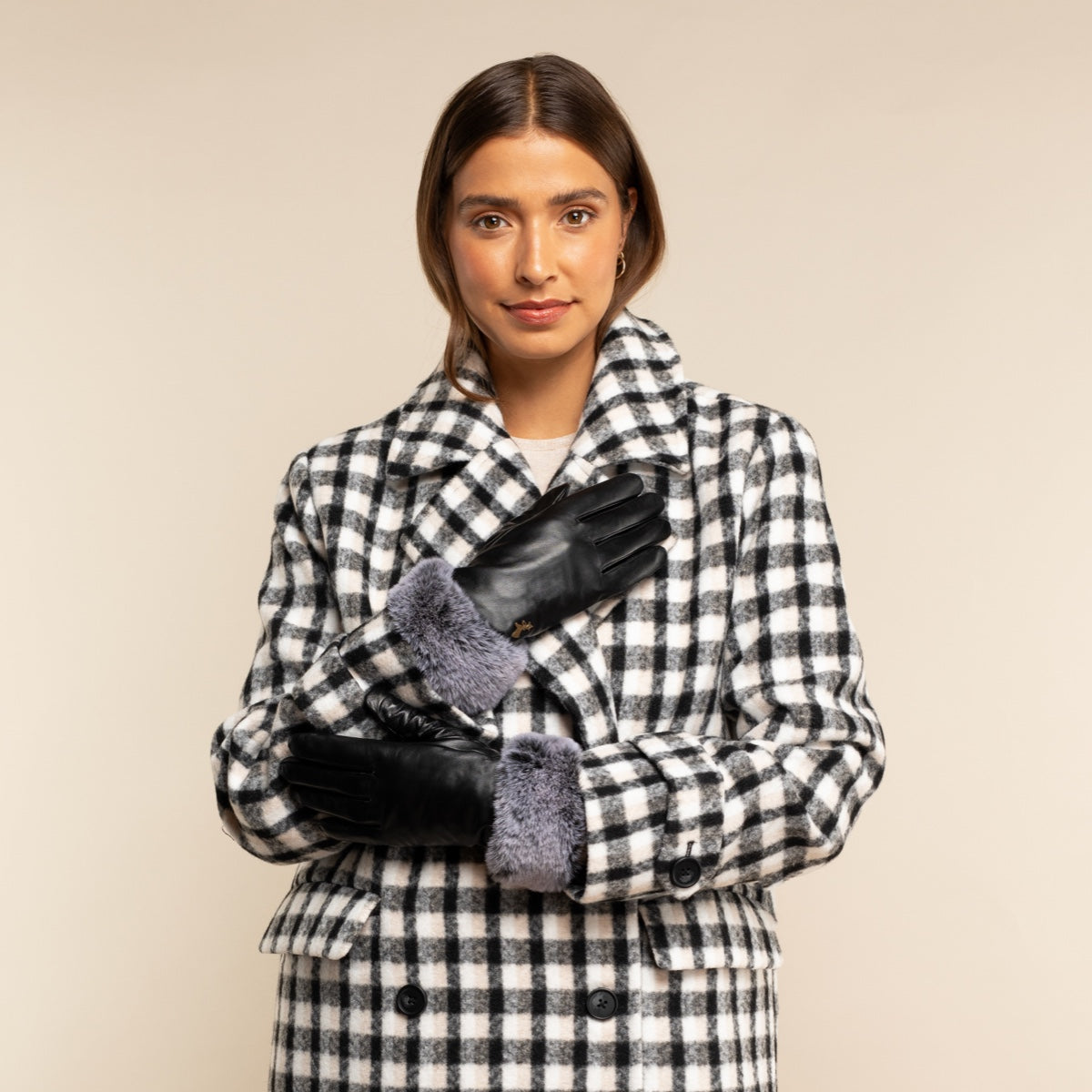 Luxury Leather Gloves Black Women Vera - Schwartz & von Halen® - Premium Leather Gloves - 8